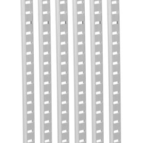 Shelf Pilaster, 36.3-inch 6 Pack, Adjustable Shelf Brackets Steel Mortise Mount Pilaster Strip Standards with 24 Screws
