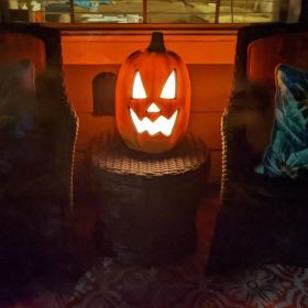 Lantern Halloween Pumpkin Lights- Waterproof Pre-lit Pumpkin Lighted JackoLantern For Halloween Porch, Party, Front Door, Fireplace Indoor And Ou (Option: 16inscaryFace)