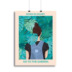 In Doubt Standard Wall Art Canvas Print or Poster (Type: Standard Framed Canvas Print, size: 16" x 12" / 42cm x 30cm approx)